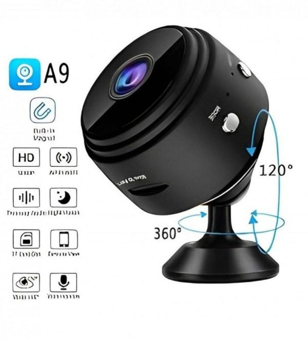 📸 A9 Mini WiFi Hidden Camera – 1080P Wireless Spy Cam with Night Vision & Motion Detection