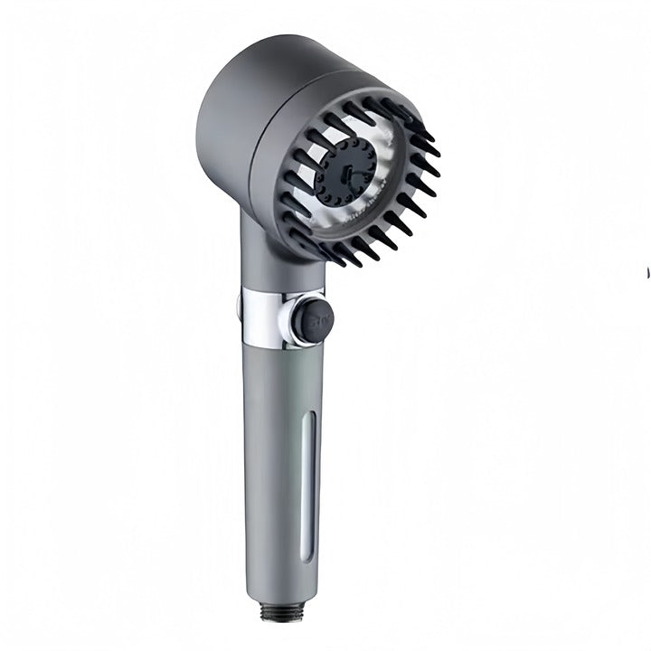 Turbo Scalp Massage Shower Head with Filter – High Pressure & 3 Modes